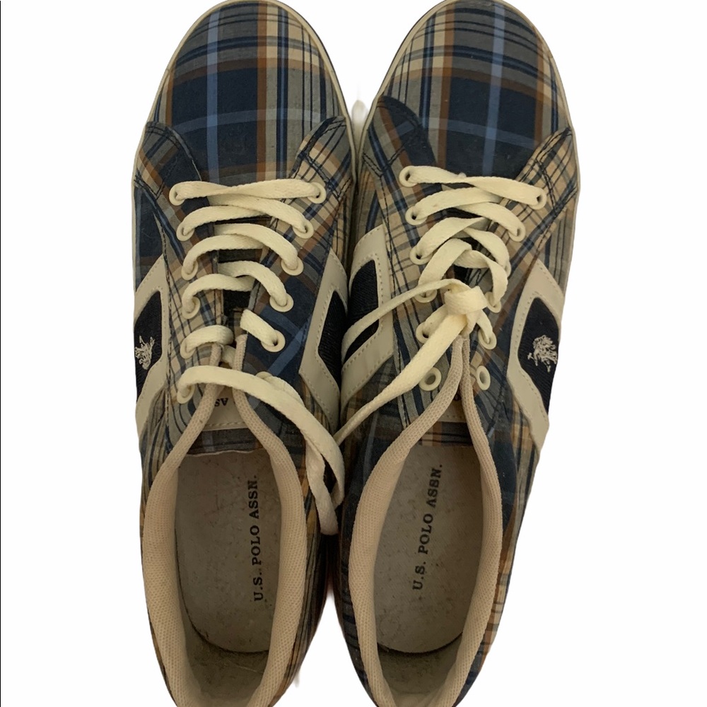 American Polo Assn plaid hipster sneaker shoes